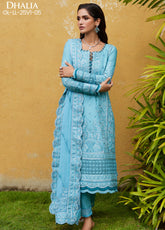 Gulaal Embroidered Lawn 3 Piece Unstitched Suit GL25LL D-05 DHALIA